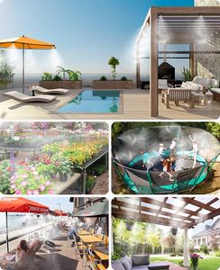 Filterwell Système de brumisation de jardin extérieur Nettoyeur de buse Inhibiteur de calcium en ligne Filtre en plastique pour brumisateur - Product Image 6