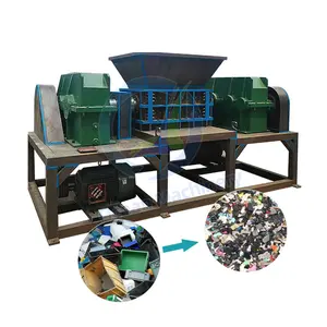 Đại Dương Lớn Công Nghiệp Nhựa Tái Chế Cao Su Shredder Duy Nhất Đôi Trục Xe Cơ Thể Vỏ Máy Băm Nhỏ Máy