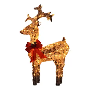 Christmas Deer Light Christmas Deer Outdoor Warm White Clod White Modify Lamp Holiday Party Decoration