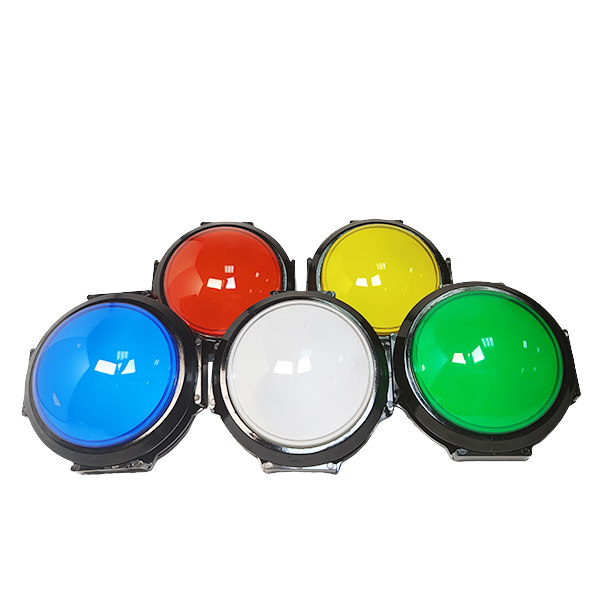 Ruihong Manufacturer Wholesale Price Zero Delay LED 12V Illuminated Big 100mm Plastic/PC Push Buttons 10A Max Current for Arcade