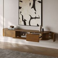 Meuble TV multifonctionnel en bois, base de console, support mural, idéal pour les appartements, les petites pièces, les salons