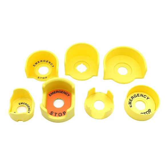 22mm Switch Protective Cover Emergency Stop Button Protective Cover Elevator Emergency Stop 22mm Accessory Round Warning Ring