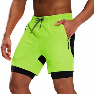 Shorts cargo pour hommes avec cordon de serrage, couleur unie, décontractés, coupe ample, grande taille, pour la maison et la plage - Product Image 3