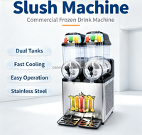 Machine à Granita Commerciale en Gros pour Usine, Machine à Granita Automatique à 3 Réservoirs, Distributeur Automatique de Granita