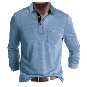 Men's Casual Autumn T-Shirt with Blank Design - Product Image 4