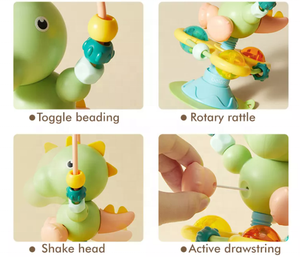 Jouets de <span class=keywords><strong>hochet</strong></span> de bébé de dessin animé en gros jouets de cloche à main de suceur de dinosaure mignon - Product Image 5