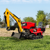 Máquina de pista de tierra de excavación agrícola automática de cultivador rotativo de zanja pequeña con componente de motor central