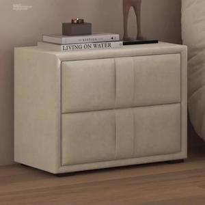 เตียงผ้าหุ้มโครงไม้ดีไซน์ทันสมัยแบบเรียบง่าย ขนาดคิงไซส์ - Product Image 5