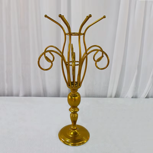 Goldman Pot De Fleur Accessoires De Mariage Fer Table <span class=keywords><strong>Vase</strong></span> À Fleurs Ornements De Bureau Arrangement De Fleurs Romantiques - Product Image 5