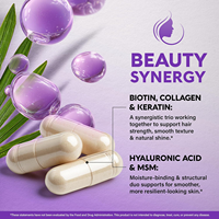 Capsules de biotine pour des cheveux plus épais et un éclat radieux avec complexe stimulant le collagène et la vitamine C, faible MOQ