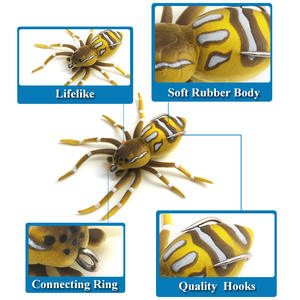 Señuelo flotante de araña, cebo blando de 4.7cm y 6g, señuelo artificial de superficie de 4cm y 3g para lubina y pez mandarín - Product Image 4
