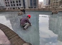 Revêtement en polyurée pour l'étanchéité du béton, coulis liquide pour le remplissage des fissures, revêtement polyaspartique protecteur résistant aux UV pour murs