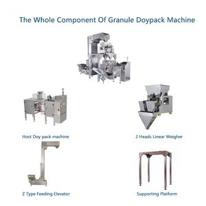 Automático VFFS Pesagem Seal Pouch Embalagem Castanhas Caju Lentilhas Frutas Secas Snack Food Zipper Bag One Station Doypack Machine - Product Image 5