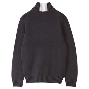 เสื้อสเวตเตอร์ถักวาฟเฟิลสำหรับผู้ชายเสื้อสเวตเตอร์ผ้าคอตตอนแบบสวมหัวมีซิปสำหรับผู้ชาย - Product Image 3