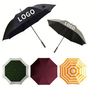 Custom Open 30/32/34 Inch Large <b>Umbrella</b> Oversize Vented Canopy Waterproof <b>Windproof</b> Stick Golf <b>Umbrella</b> - Product Image 1