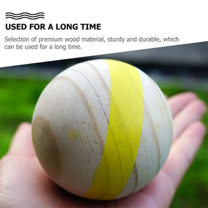 Ensemble de boules de <span class=keywords><strong>pétanque</strong></span> en <span class=keywords><strong>bois</strong></span> pour adultes, 8 boules pour exercice amusant, <span class=keywords><strong>pétanque</strong></span> similaire pour enfants, jeux de société, divertissement sportif - Product Image 5