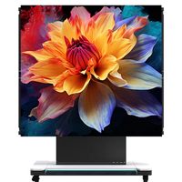 Soporte Vertical Plegable para Pantalla LED, Pantalla Digital Plegable con Elevación LED, Pantalla TFT para Interiores