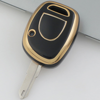 Voiture française nouveaux porte-clés à distance 2 boutons coque de clé de voiture en TPU pour Duster Dacia scénic pour Renault