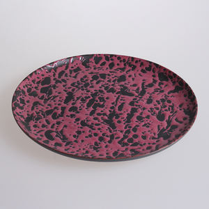 LovingHome Ceramic Dinner <strong>Plates</strong> with Black and Red Color <strong>Block</strong> Patterns Supporting Customized <strong>Printing</strong> Sizes Porcelain - Product Image 3