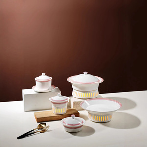 Xingyu Ceramic <b>Dinnerware</b> <b>Set</b> Rectangular Plates Cups Tea <b>Set</b> For Hotel Coffee Tea Serving Elegant Design - Product Image 4