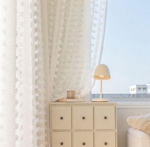 Fábrica de China, venta al por mayor en línea, cortinas decorativas de tela de gasa de tul - Product Image 3