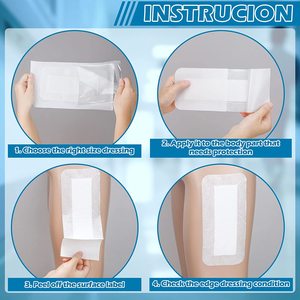 Pansement auto-adhésif non tissé de grande taille pour mères et bébés, soin des plaies après césarienne, chirurgie stérile, et personnalisable - Product Image 2