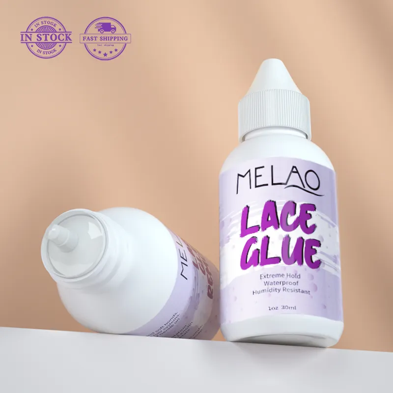 MELAO Custom Extreme hold Waterproof Clear Lace Hair Wig Glue And Remover Adhesive Water Resistant Melting Spray lace glue Set