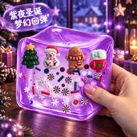 TPR Maltose Quetschspielzeug Fidget Squishy Weihnachtsmann Lebkuchenmann Fidget-Spielzeug Realistisches Spielzeug Weihnachts-Feiertagsgeschenk für Kinder
