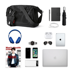 Sacs messagers de style coréen pour hommes et femmes, grand sac de voyage décontracté, sac à bandoulière en nylon imperméable pour ordinateur portable - Product Image 6