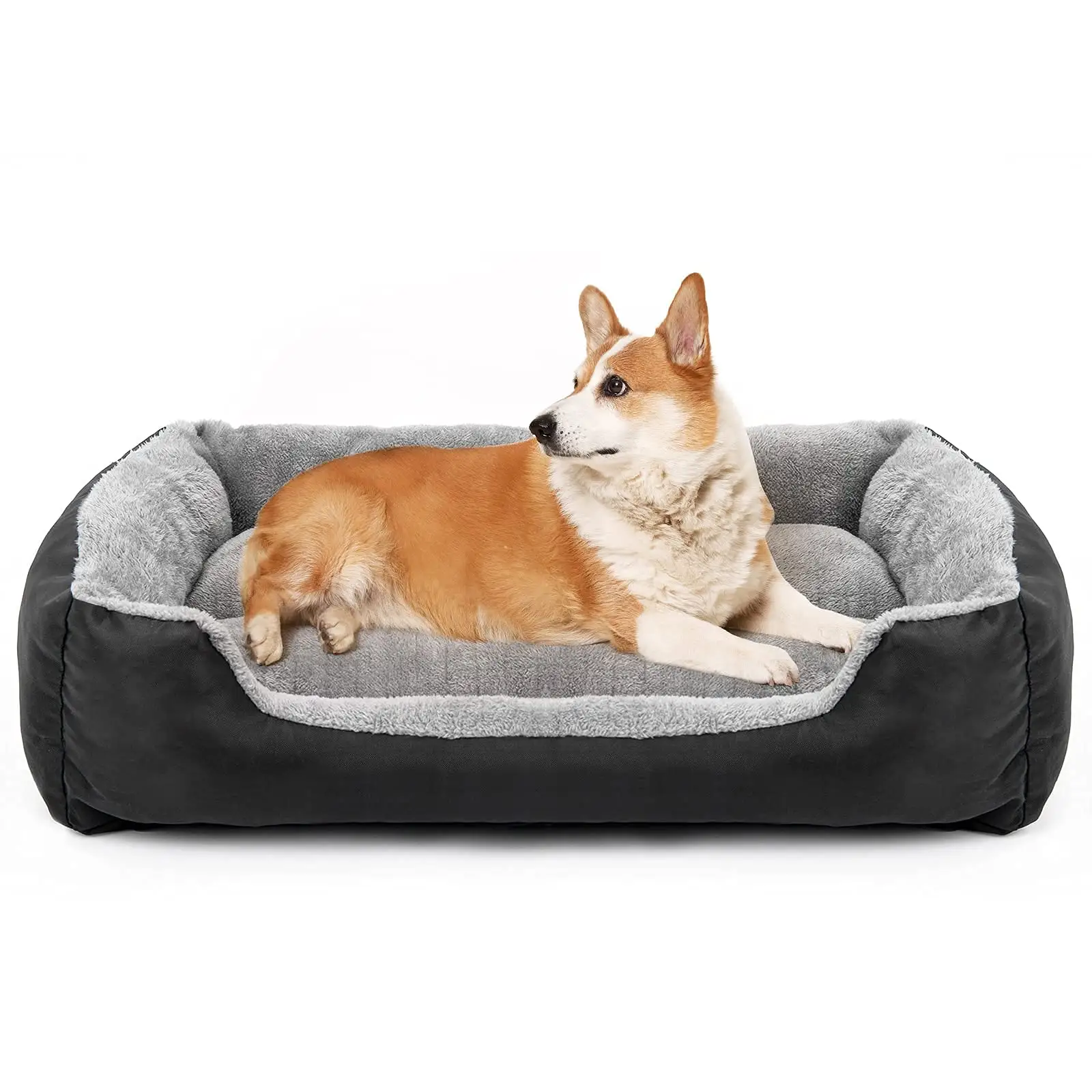 Poliester mewah padat grosir hundebett kualitas tinggi mewah tempat tidur anjing Sofa produk hewan peliharaan tempat tidur untuk anjing kucing