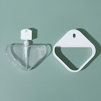 Flacon pulvérisateur carré vide en PETG de 30 ml pour parfum, format carte de crédit, marque FX