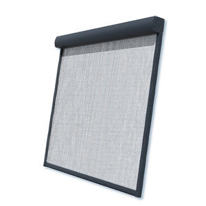 Persiana Enrollable Motorizada Vertical con Panel Deslizante de Casete, Totalmente Opaca, con Rieles Laterales con Cremallera - Product Image 1