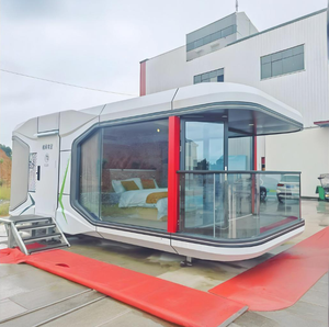 Casa de familia de dos pisos, con terraza, sala de acampada, área escénica, cápsula espacial y casa contenedor creativa en el segundo piso - Product Image 3