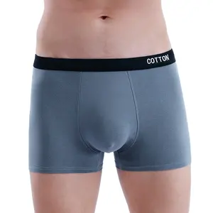 Men Underwear Briefs Pure Color Underpants Boxer 95% Cotton Shorts For Men