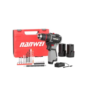 Nanwei 16.8V handy power drills 25 Gears 10mm Brushless Impact cordless Lithium Tools Drill