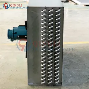 Refrigerator Fin Type Air Cooled Condenser Coil With Fan For HVAC