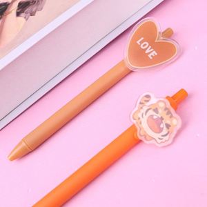 Custom Acrylic Clip Soft PVC Cartoon Characters Gel Ballpoint <b>Pen</b> Business Promotion Plastic <b>Pen</b> with Logo - Product Image 4