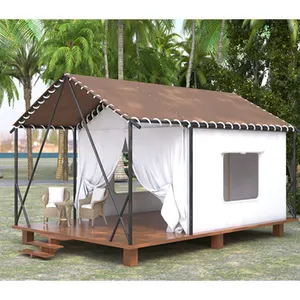 Tienda de campaña grande de lujo, casa de Hotel de acampada impermeable para exteriores, Glamping Safari