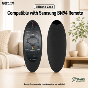Étui en silicone SIKAI pour télécommande tactile intelligente <span class=keywords><strong>Samsung</strong></span> BN59-01185H, housse de protection antidérapante pour télécommande <span class=keywords><strong>Samsung</strong></span> Smart <span class=keywords><strong>TV</strong></span> - Product Image 1