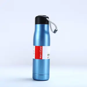 Transitional Emoji Double Wall S Thermal Insulated Cooler Bag Water Bottle Holder Vacuum Flask With Lifting Rope