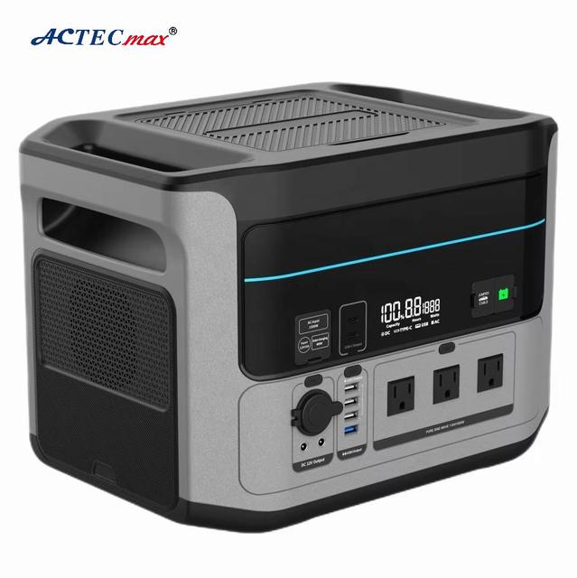 Portable 1500W Power Station Supports Car Charging 12V/10A Solar Panel Charging AC.606.001 110V/60HZ 220V/50HZ CE FCC Certified