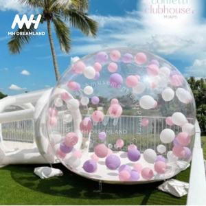<span class=keywords><strong>Vancen</strong></span> Ballon de mariage transparent de haute qualité 3M rebondissant PVC dôme transparent tente de fête en plein air maison à bulles gonflable 10ft + 6ft - Product Image 3