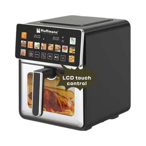 Freidora de Aire Hoffmans de 8L con Cajón, 220V 2200W, Temperatura Ajustable, Ventana Visible, Pantalla Táctil LCD, Horno Doméstico Inteligente, África Occidental, Hoffmans HM-79 - Product Image 6
