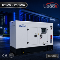 Groupe électrogène diesel silencieux 120 kW 150 kVA 200 kW 250 kVA, moteur LINGGE, triphasé 480 V 50/60 Hz, insonorisé, pour usage industriel