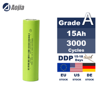 Nouvelle batterie lithium rechargeable cylindrique LiFePO4 3,2 V 15 Ah 32140, 3000 cycles, pour véhicules électriques, voiturettes de golf
