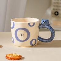 Tasse à lait en céramique d'ours de dessin animé mignon de personnalité créative Ins et tasse d'eau de café pour DrinkingWare