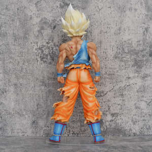 Figura <span class=keywords><strong>de</strong></span> Acción <span class=keywords><strong>de</strong></span> Goku Super Saiyan <span class=keywords><strong>de</strong></span> 44 cm, Primera Transformación, Dañada en Batalla, Modelo Coleccionable <span class=keywords><strong>de</strong></span> Anime para Venta al por Mayor - Product Image 3