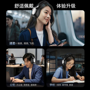 หูฟัง Px71 Hi-Fi บลูทูธ 5.4 ตัดเสียงรบกวนแบบแอคทีฟ ครอบหู ไร้สาย ดีไซน์หนังโปรตีน - Product Image 3