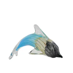 Decorative crafte murano glass dolphin animal decoration pieces