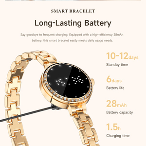 Reloj Inteligente L6 <span class=keywords><strong>para</strong></span> Mujer, Multifuncional, <span class=keywords><strong>con</strong></span> Monitor de Oxígeno en Sangre y Seguimiento del Sueño, en Caja de Regalo - Product Image 2